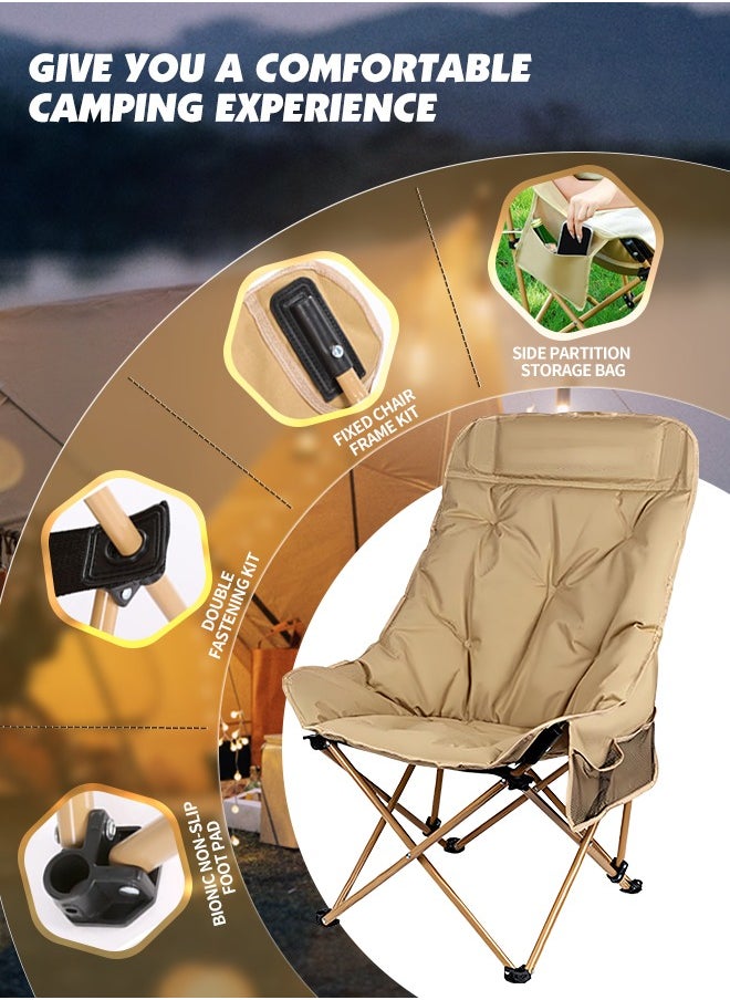 Camp Lounge Chairs for Outdoor Waterproof Camping Chair with Storage Bag Camping Chair Oversized Portable Folding with Padded Seats - pzsku/Z79943C742A9AF58A623CZ/45/_/1731404532/ee9bcf6d-f63b-4b21-862e-9fc9404cbea4