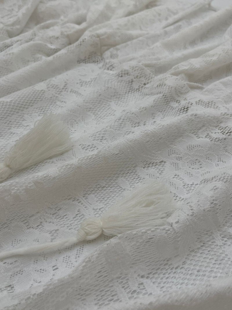 Antica Sartoria White Lace Dress - Image 4