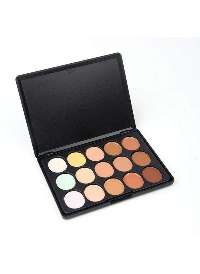 Spanking Beauty 15 Colors Contour Face Cream Makeup Concealer Palette + Make Up Sponge  - Image 5