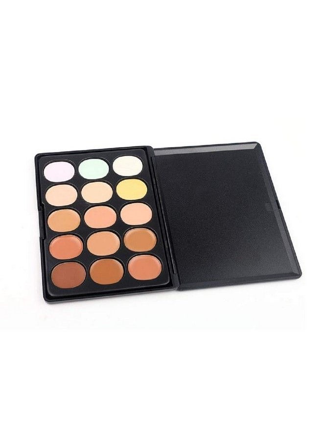 Spanking Beauty 15 Colors Contour Face Cream Makeup Concealer Palette + Make Up Sponge  - Image 3