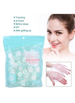 ZJchao Disposable Facial Mask 100Pcs/Pack Selfmade Diy Facial Mask Nonwoven Compressed Sheets Mask Individually Wrapped Mask Paper For Home Travel Use  - Image 5