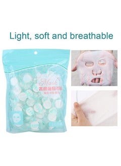 ZJchao Disposable Facial Mask 100Pcs/Pack Selfmade Diy Facial Mask Nonwoven Compressed Sheets Mask Individually Wrapped Mask Paper For Home Travel Use  - Image 3