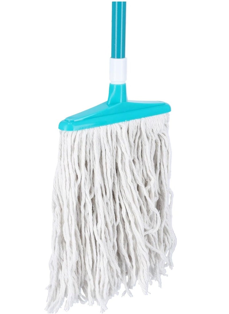 MARK STORE - Cotton Mop for Floor cleaning with handle Super Absorbent 100% Microfiber Threads, For All Types of Surfaces, Durable Design, Faster Dehydration, Multicolor - Image 1