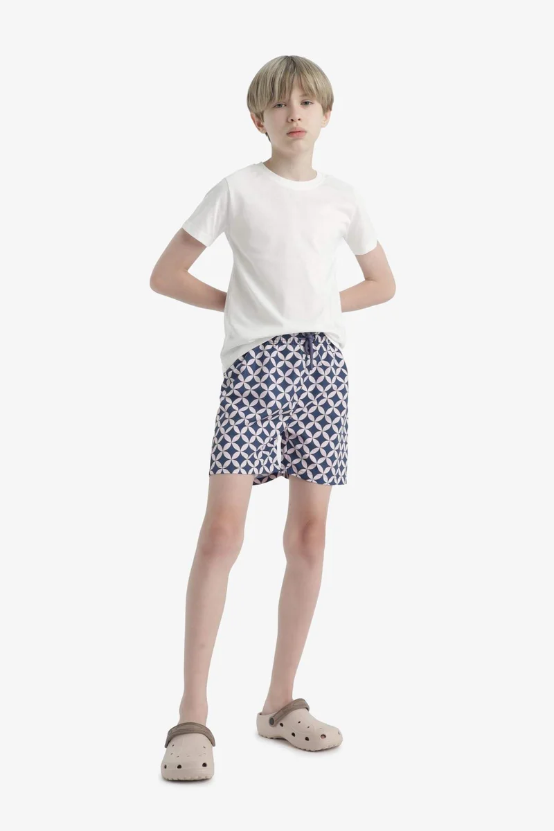 ديفاكتو Boy Regular Fit Printed Swim Shorts