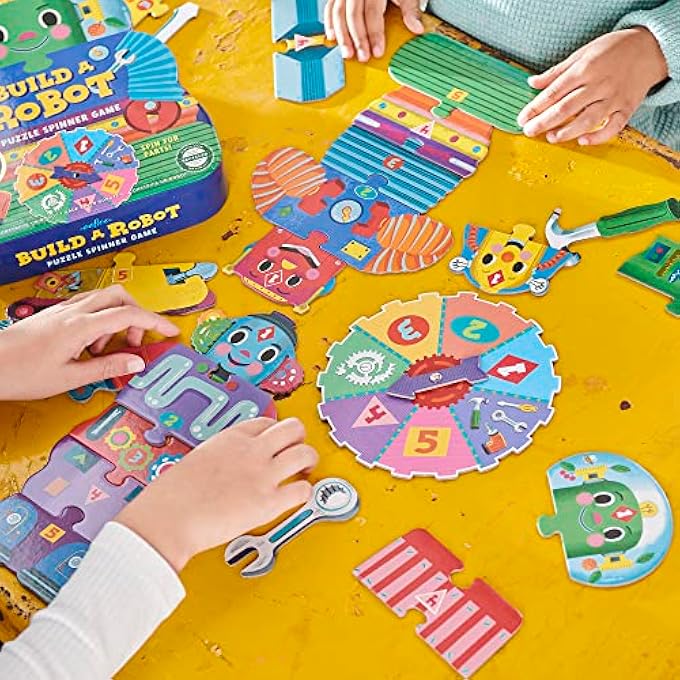 eeBoo Build a Robot Spinner Game, Combines Simple Numbers with Fun, 3 Years and up - Image 2