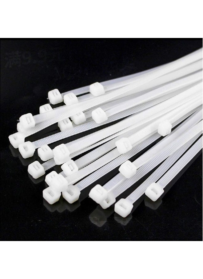 Biella Biella 100Pcs Cable Ties Nylon Zip Ties Wraps  - Image 2