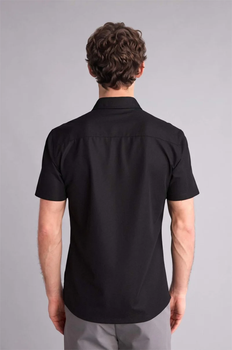 ديفاكتو Slim Fit Short Sleeve Shirt