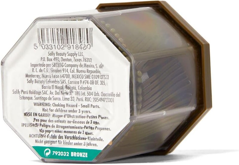MetaGrip Bronze Premium Roller Pins - 70 Count Durable Hair Styling Pins - Image 3