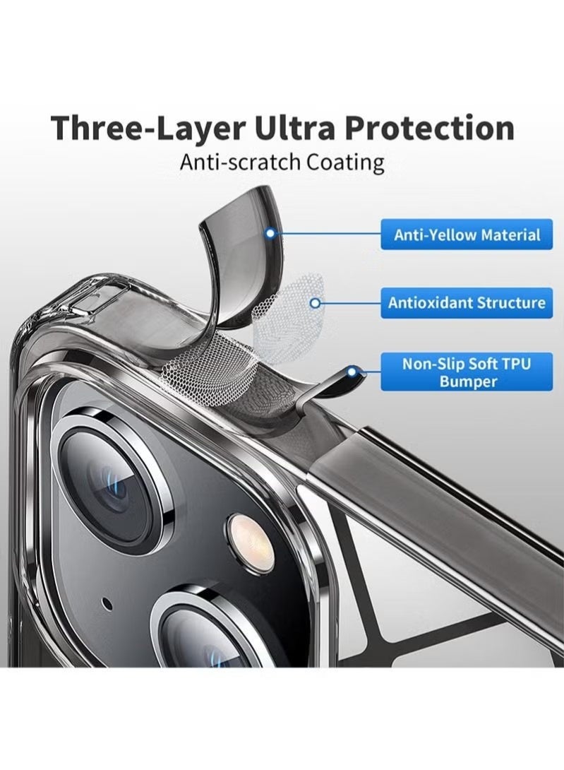 Beauenty iPhone 13 Mini Case Clear Cover [Anti-Yellowing] Ultra Thin Silicone Shockproof Back Cases Transparent Protective Phone Case for Apple iPhone 13 Mini 6.1 inch 2021 - Crystal Clear - Image 2