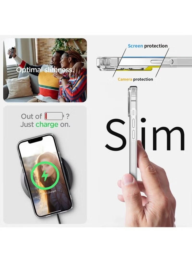 Beauenty iPhone 13 Mini Case Clear Cover [Anti-Yellowing] Ultra Thin Silicone Shockproof Back Cases Transparent Protective Phone Case for Apple iPhone 13 Mini 6.1 inch 2021 - Crystal Clear - Image 3