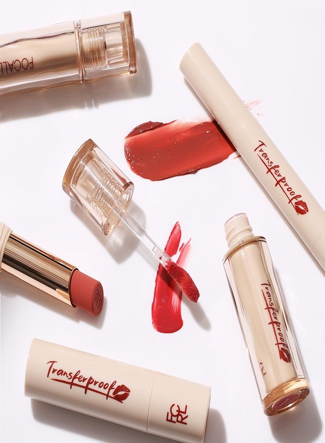 FOCALLURE Transferproof Watery Lip Balm - PK01 Peach Souffle|1.6 gm, Transferproof Glossy Balm, Non-Sticky, Long-Lasting Hydration, Lightweight & Melting Texture, Moisturizing with Rose Oil - Image 5