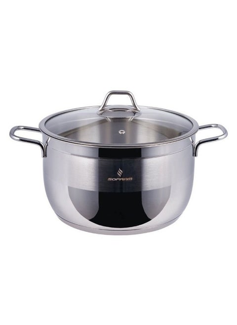 STANLESS STEEL DEEP CASSEROLE 24 CM