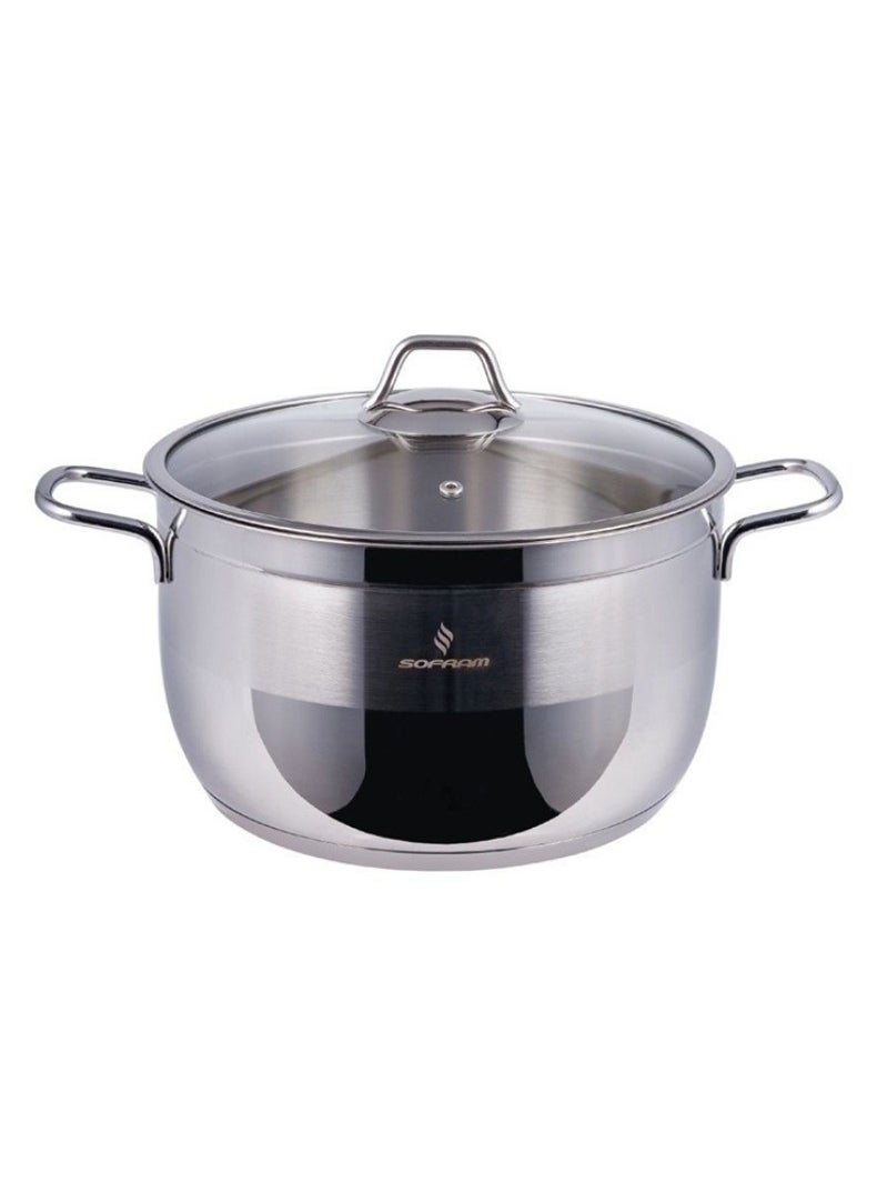 Sofram - STANLESS STEEL DEEP CASSEROLE 24 CM - Image 1