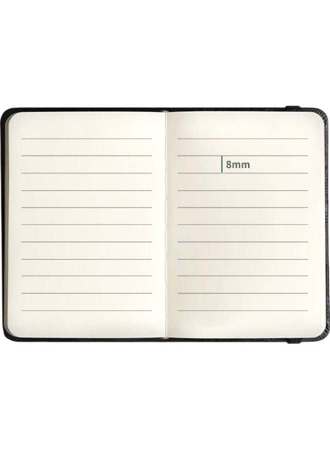 Simaa A7/100 Sheets Portable Pocket Notebook, Creative Small Mini Student Notebook, Journal, Diary, Vocabulary Notebook, Planner, Black Jsba7-1 - Image 1