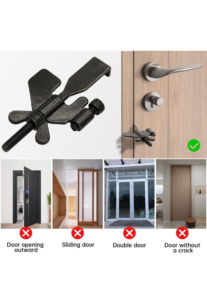 Abnaok Portable Travel Door Security Lock, Anti Unauthorized Entry Door Stopper for Hotel Home Dorm Apartment - Image 5
