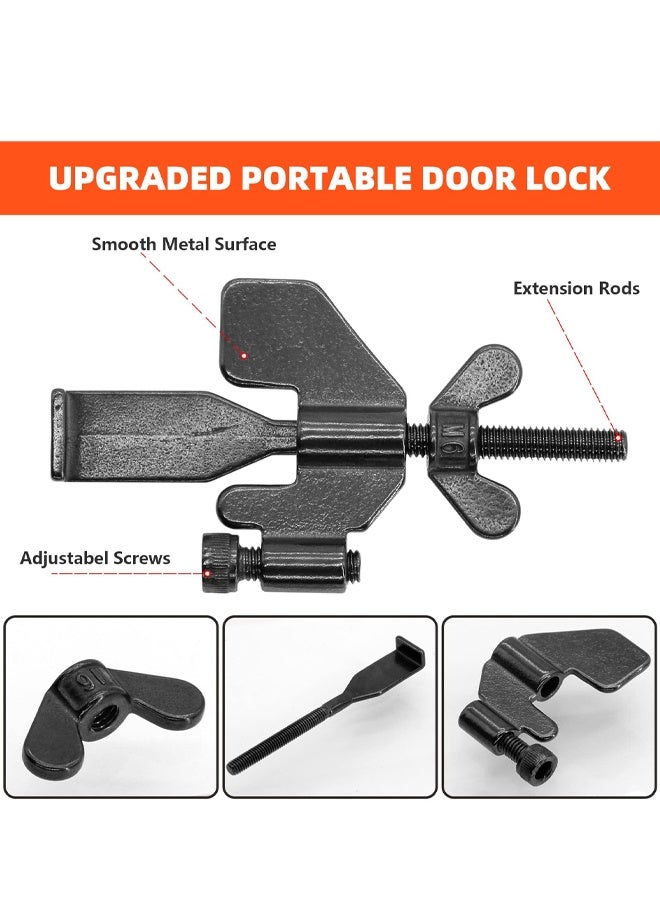 Abnaok Portable Travel Door Security Lock, Anti Unauthorized Entry Door Stopper for Hotel Home Dorm Apartment - Image 3