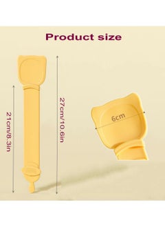 KASTWAVE Cat Strip Happy Spoon Cat Wet Treat Squeeze Spoon Cat Strip Feeder Spoon Cat Bar Squeezer Cat Treat Feeding Spoon For Lickable Wet Cat Treats Liquid Snack Feeding (3 Pieces )  - Image 2