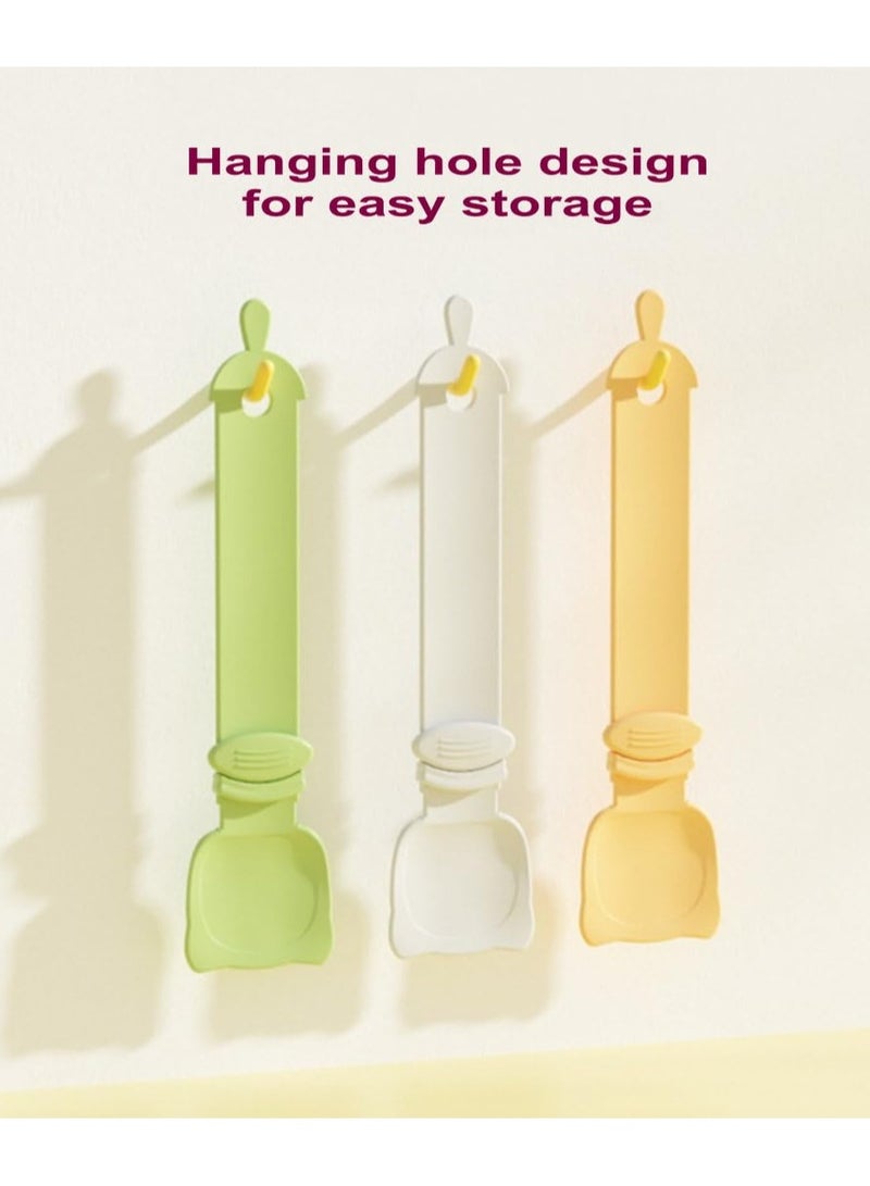 KASTWAVE ملعقة حظ سعيد للقطط ملعقة طعام رطب للقطط جهاز تغذية شرائح القطط موزع طعام سائل للقطط (3 قطع) - Image 5