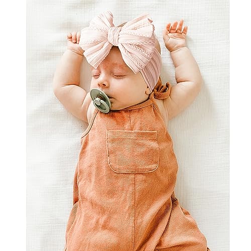 Niceye Handmade Baby Headbands Soft Stretchy Nylon Hair Bands with Bows for Newborn Infant Baby Toddler Girls - Image 4