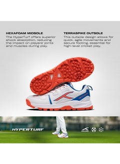 هندرد حذاء كريكيت HyperTurf | للجنسين | مسامير مطاطية TerraSpike | جلد نباتي/رغوة سداسية | خفيف الوزن ومتين للغاية | لوحة دعم مدمجة للاستقرار  - Image 5