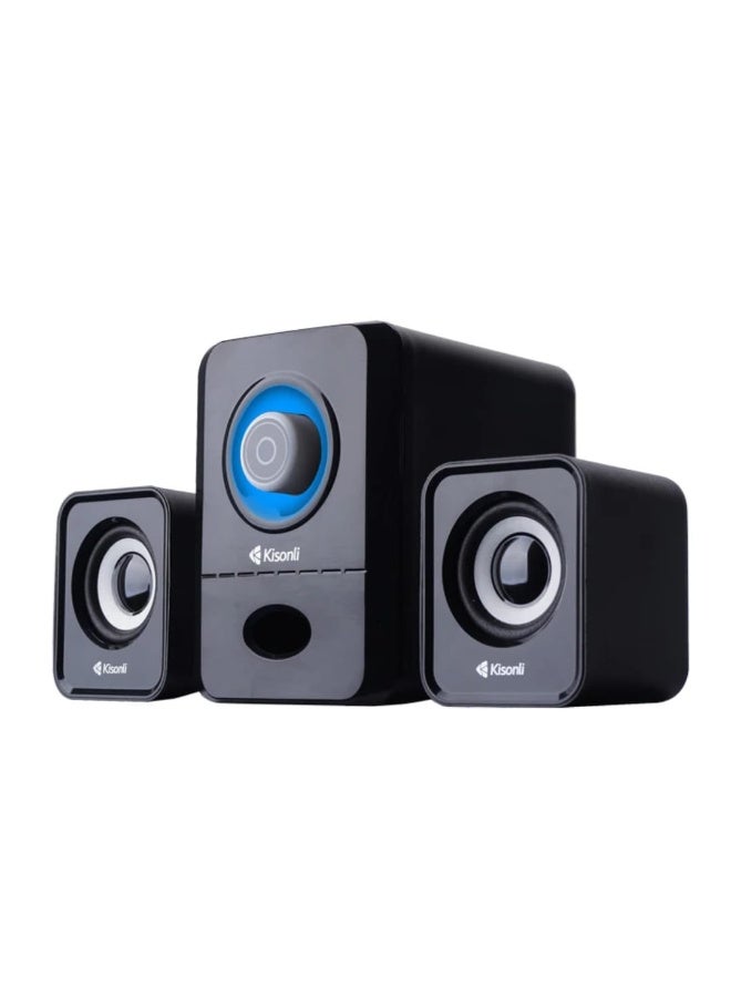 Kisonli U-2900BT Multimedia Speaker Designed Specifically for Gaming and Features Bluetooth Connectivity and Dynamic RGB Lighting - Image 1