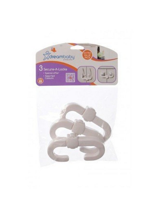dreambaby Dreambaby Secure-A-Lock - Baby Safety Locks for Cabinet with Knobs and D Shaped Handles (6 Pack) 