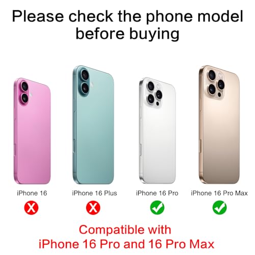 ASDAWN 2PCS ASDAWN Back Rear Camera Lens Glass Replacement for iPhone 16 Pro Max and 16 Pro Camera Glass Lens Replacement with Pre-Installed Adhesive + Repair Tool Kit + Installation Manual - Image 2