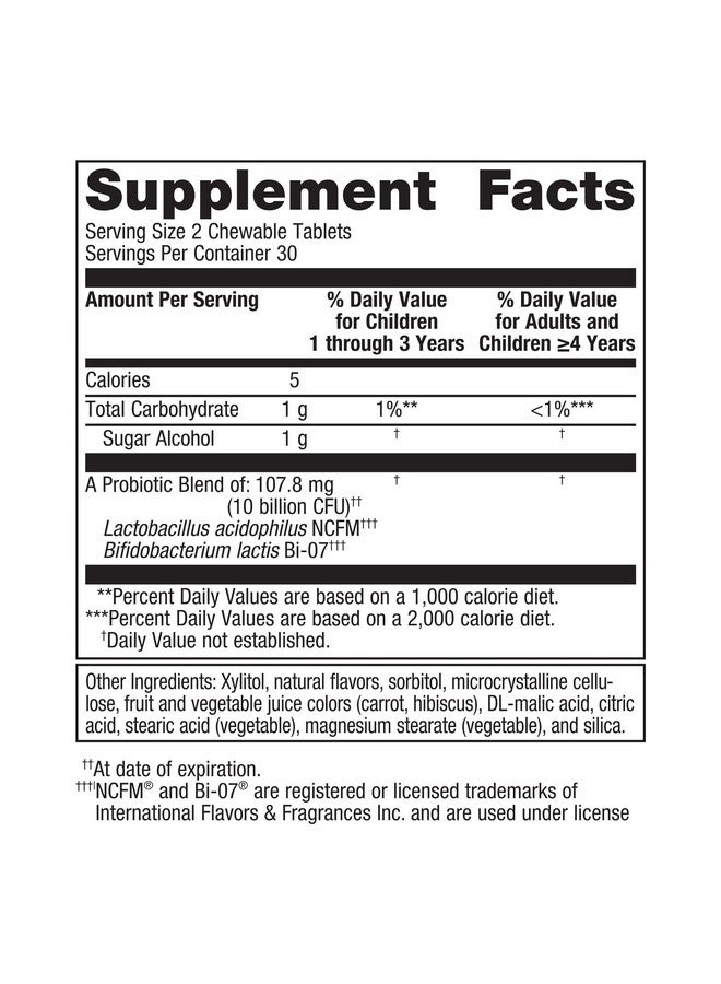 ميتاجينكس بروبيوتيك ميتاجينيكس ألترا فلورا للأطفال - ١٠ مليارات وحدة تشكيل مستعمرة - مزيج بروبيوتيك للأطفال - صحة الجهاز الهضمي وصحة المناعة* - للأعمار من ٣ سنوات فما فوق - ٦٠ قرصًا - Image 1