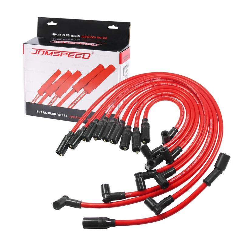 JDMSPEED New Performance Spark Plug Wire Set 10.5mm Replacement for Chevy GM LT1 LT4 5.7L 4.3L 1992-1997 - Image 1