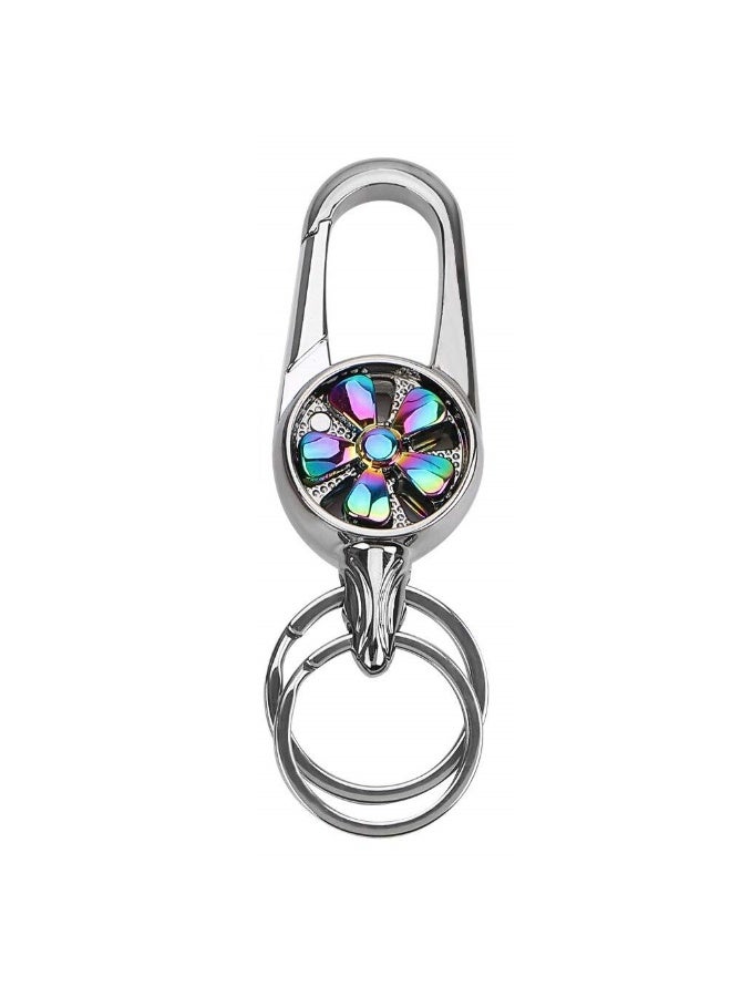 أومودا ميدالية مفاتيح معدنية فاخرة وأنيقة بخطاف قفل للرجال والنساء - Image 1