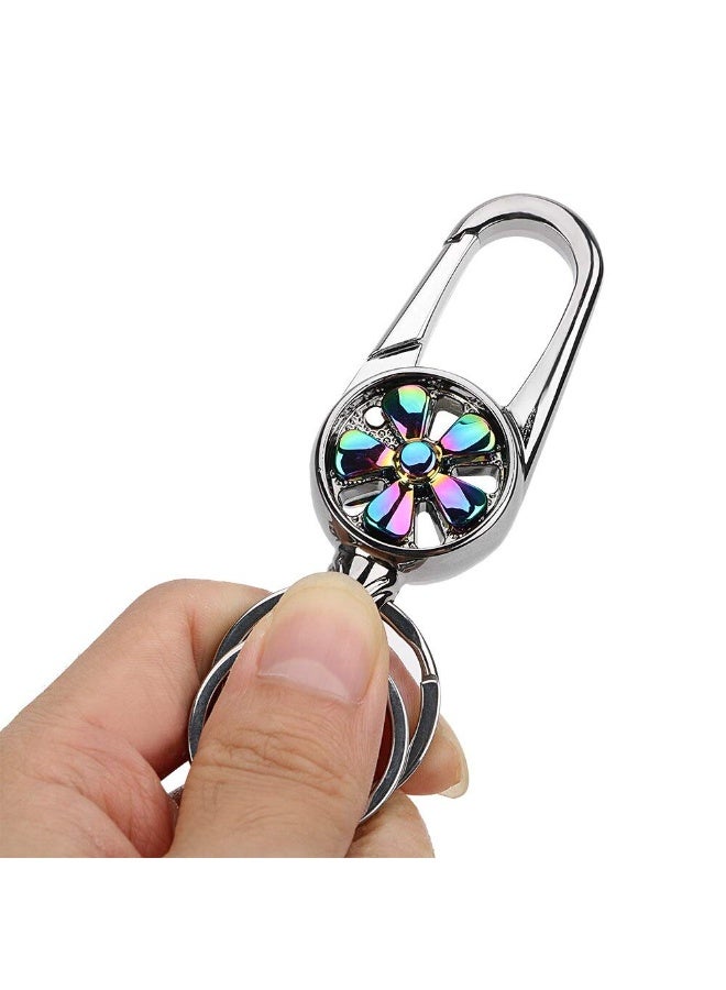 أومودا ميدالية مفاتيح معدنية فاخرة وأنيقة بخطاف قفل للرجال والنساء - Image 4