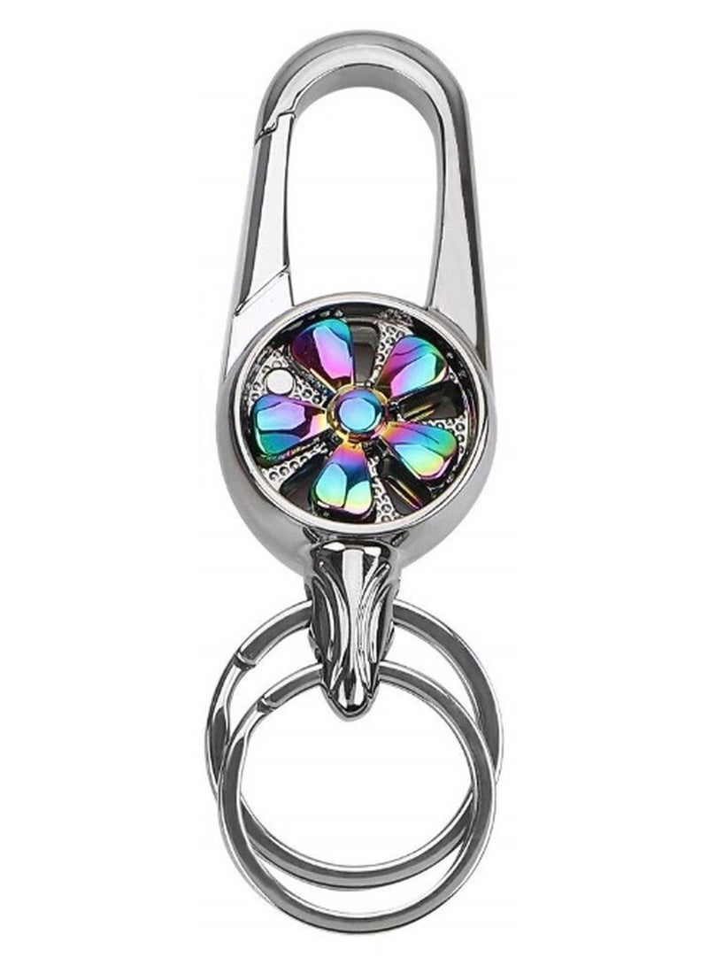 OMUDA Premium & Stylish Hook Locking Metal Keychain for Men & Women - Image 1