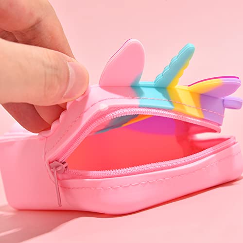 Tirdkid Valentines Day Gifts for Kids Pop Purse Rainbow Unicorn Purse Bag for Women Fashion Pop Purse Push Bubbles Fashion Fidgets Rainbow Unicorn Purse Wallet Ladies Bag Silica Dimple Crossbody Bags - Image 5