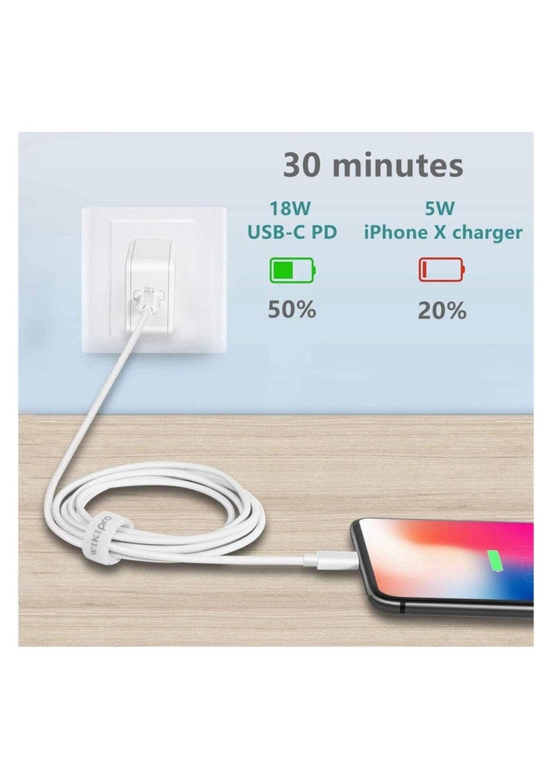 Raxoom USB C to Lightning Cable 6.6ft [Apple MFi Certified] PD Fast Charging and Hi-speed Syncing Cord Compatible with iPhone X/XS/XR/XS MAX/8/8 Plus, iPad Pro 2017 - Image 3