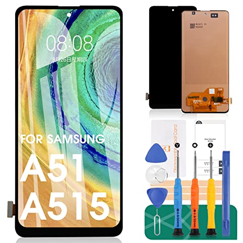 SRJTEK Incell for Samsung Galaxy A51 Screen Replacement for Samsung A51 Display for Galaxy A51 LCD for Galaxy A51 Digitizer for SM-A515U SM-A515F Touch Screen Assembly Repair Parts（No Fingerprint Function） - Image 1
