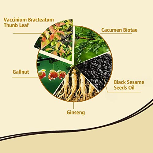 ZemGlam Herbal 3 in 1 Hair Dye Instant Black Hair Shampoo for Women & Men 500ML - Image 5