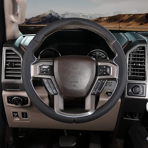 Aotoyou Steering Wheel Cover for Ford F150 20152020 F250 20172022 F350 20172022 F450 20172022 F550 20172022 Ford Expedition 20182021 Steering Wheel Protector for Ford Steering Wheel Accessories - Image 3