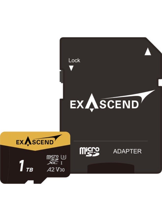 Exascend 1TB Catalyst UHS-I microSDXC Memory Card with SD Adapter - Image 1