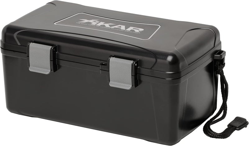 Xikar New Travel Humidor for 15 Cigars with Boveda - Durable and Airtight Cigar Storage - Image 1
