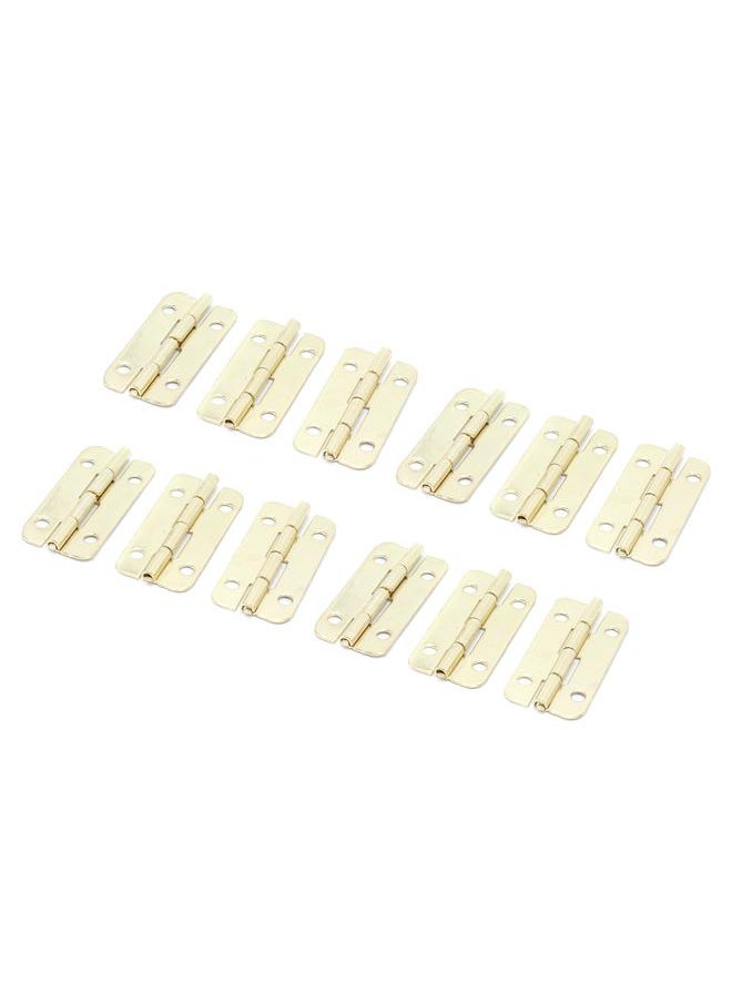 Thoraya 50Set Rounded Hinge Iron Cabinet Hinge Hardware Accessory for Home Door Wooden Box  - Image 4