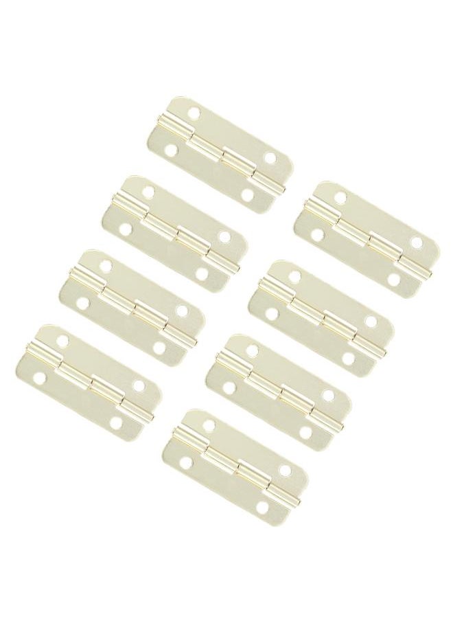 Thoraya 50Set Rounded Hinge Iron Cabinet Hinge Hardware Accessory for Home Door Wooden Box  - Image 5
