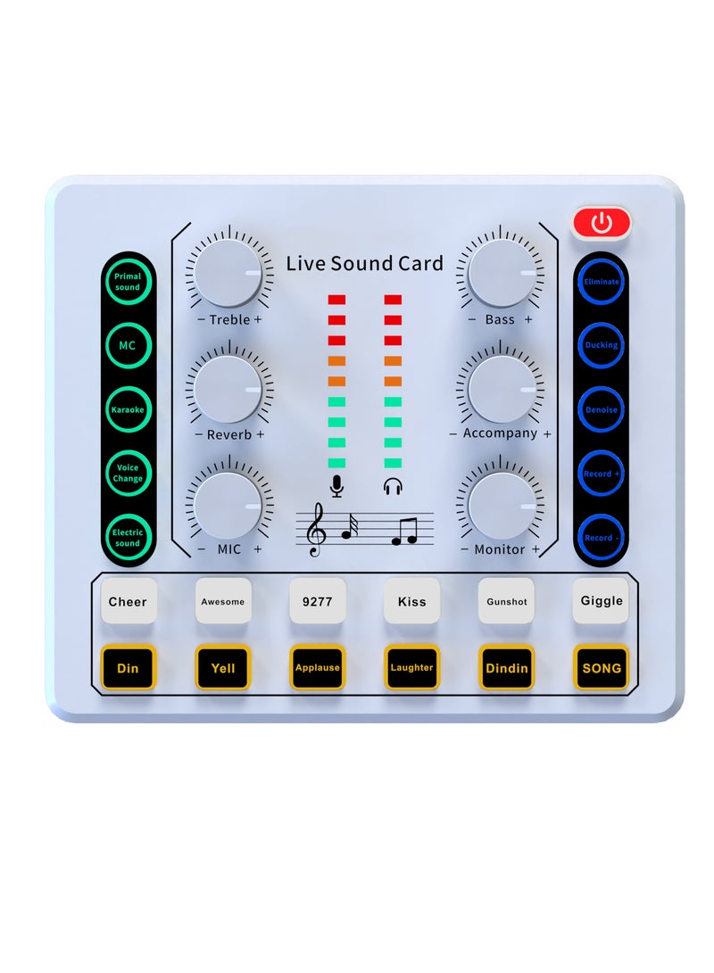M8 DJ Mixer Voice Changer Studio Condenser Perfect for Podcasting, Recording, Singing, Streaming and Gaming  - Image 1