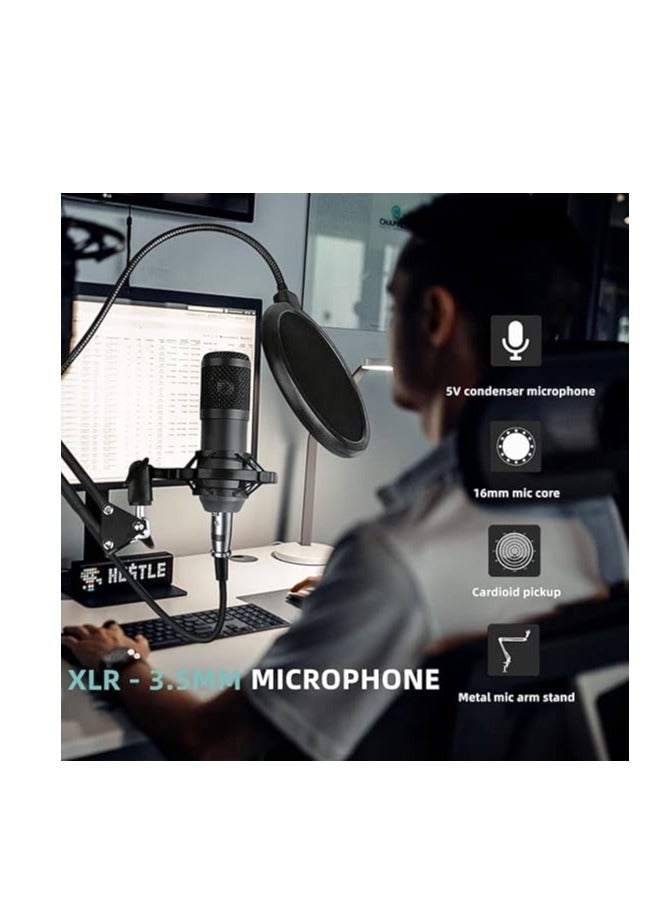 M8 DJ Mixer Voice Changer Studio Condenser Perfect for Podcasting, Recording, Singing, Streaming and Gaming  - Image 2