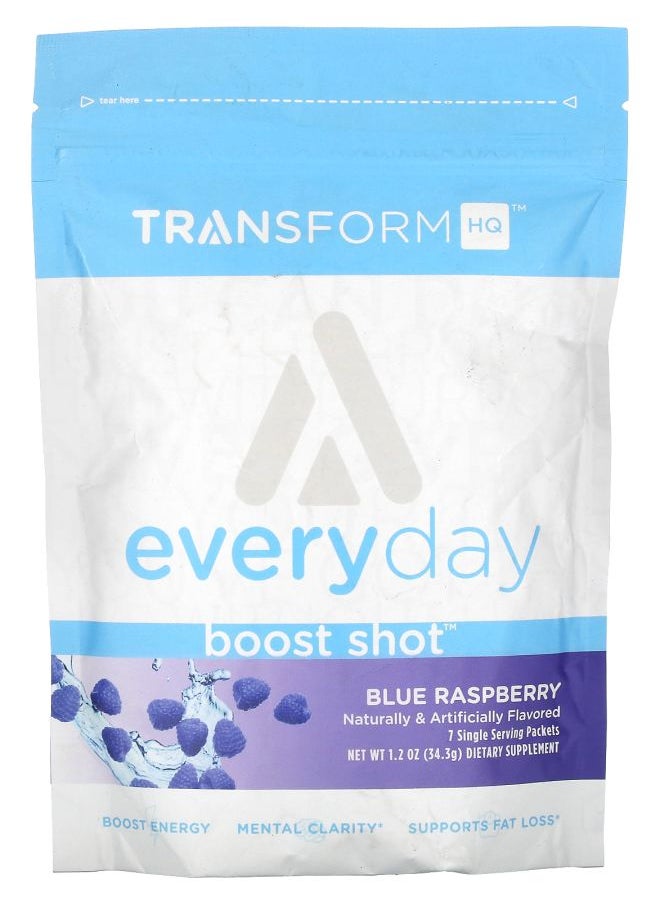 TransformHQ Everyday Boost Shot Blue Raspberry 1.2 oz (34.3 g) 