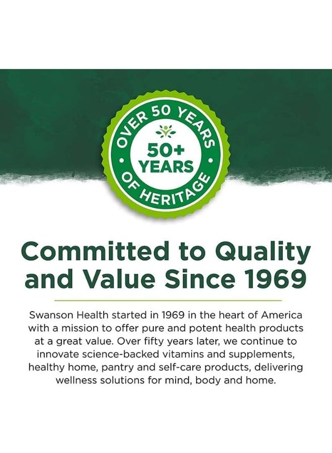 Swanson Nature's Blend Folic Acid 1000 mcg 100 Tablets - Image 5