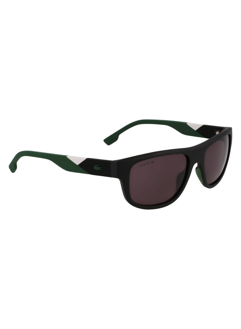 LACOSTE FULL RIM INJ-RUBBER INJECTED LACOSTE SUNS L6042S 5517 (002) MATTE BLACK/GREY - Image 3