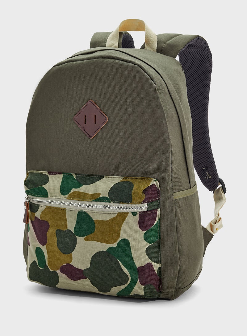 Seventy Five Camo Print Casual Backpack  - Image 2