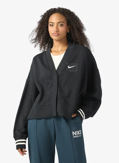 Nike Nsw Phoenix Fleece Oversized Cardigan
