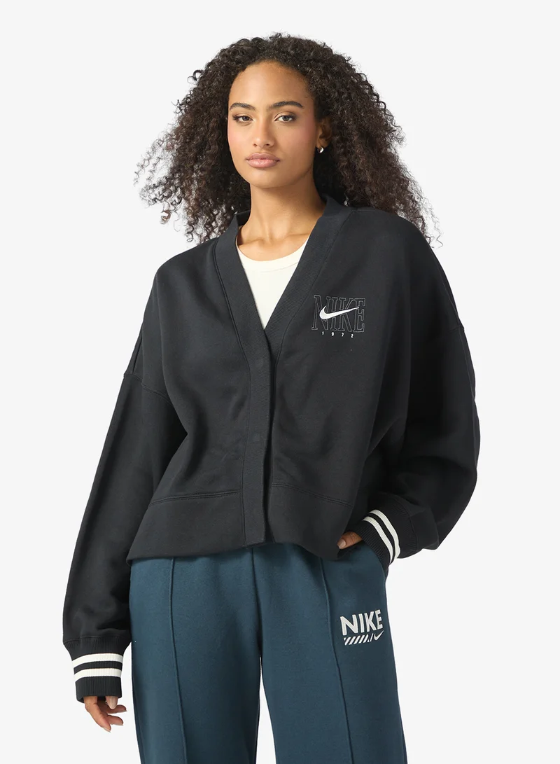 Nike Nsw Phoenix Fleece Oversized Cardigan