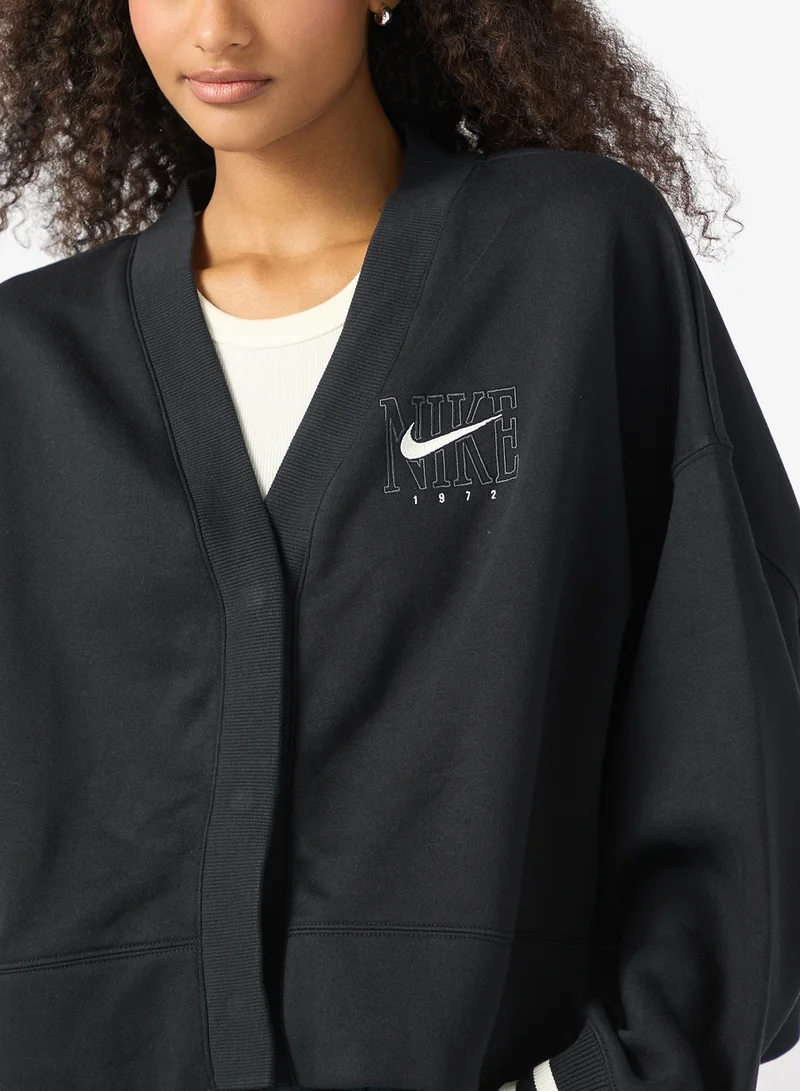 Nike Nsw Phoenix Fleece Oversized Cardigan